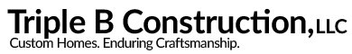 Triple B Construction Logo – Auburn AL Custom Home Builder, Renovations, Roofing & Exteriors